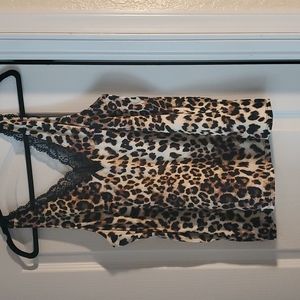 Nwt leopard lace tank